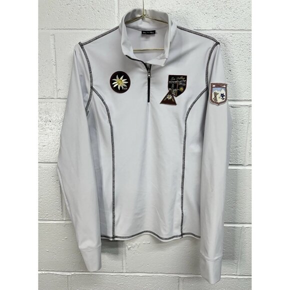 M. MILLER WOMEN'S ALPINA BASE LAYER PATCH DESIGN 1/4 ZIP TOP / Women’s Large - Picture 2 of 7
